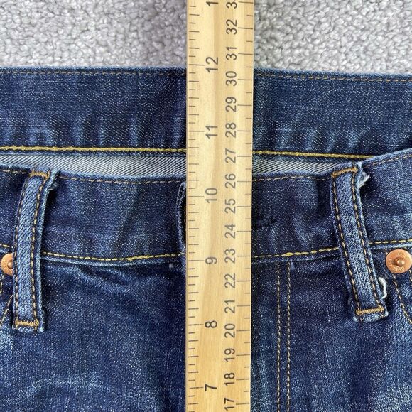 Gap Jeans Men’s 32X28.5 Blue Slim Straight Atletic Fit Mid-Rise Dark Wash - Picture 9 of 12